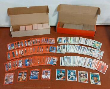 (Approx. 300+) 1990 Donruss Baseball Cards Including Pete Smith, Mark Davis (Approx. 400+) 1988 Topps Baseball Cards Including Keith Moreland, Ed VandeBerg