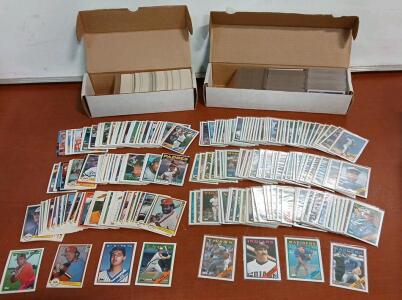 (Approx. 350+) Assorted 1982-1989 Topps Baseball Cards Including Mike Ramsey (Approx. 300+) 1988 Topps Baseball Cards Including Sammy Stewert