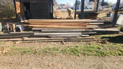 Large Pile Of Assorted 2" x 6" Boards And 2" x 8" Boards