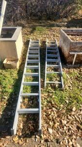 (2) Aluminum Extension Ladders