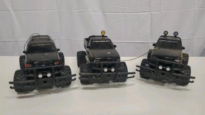 (3) Remote Control Trucks