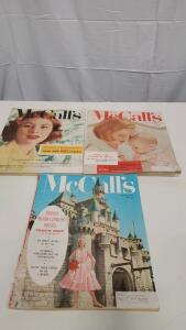 (3) Vintage McCall's 1956 Magazine