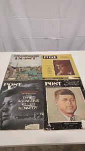 (4) Vintage Post 1962-1967 Magazine