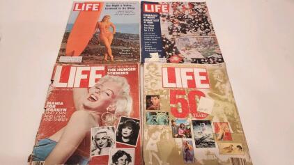 (4) Vintage Life Magazine 1962-1986