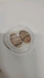 Owyhee Picture Jasper Cabochons, 24.10 Carats, Oval Cut