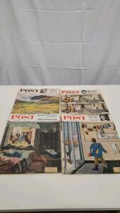 (4) Vintage Post 1956-1957 Magazine