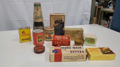 Vintage Advertising Tins and Boxes.