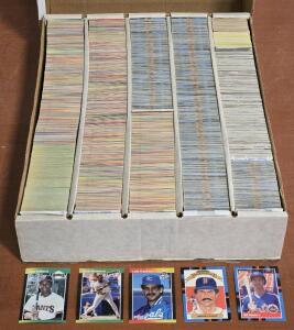 Large Box of Vintage MLB Cards: Donruss/Fleer Sets