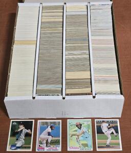 Full Box of Vintage 1970s/80s/90s Topps & Upper Deck MLB Cards