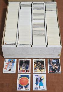 Full Box of Vintage 90s NBA Skybox & NBA Hoops Cards