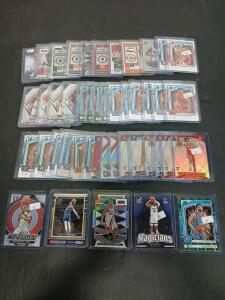 (50) Assorted Basketball Cards Including Pacers, Totally Certified And Donruss Ajay Mitchell, Ja Morant In Plastic Hard Cover