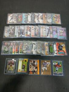 (50) Assorted Football Cards Including Topps Chrome, Upper Deck And Fleer Terry Allen, Montreal Ball In Plastic Hard Cover