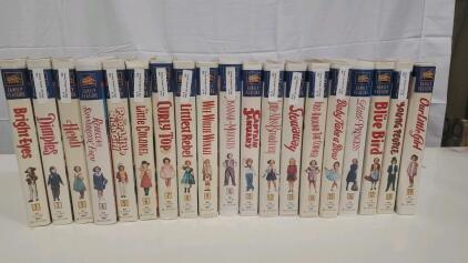 Collection Of Shirley Temple VHS Tapes.