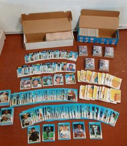 (Approx. 350+) 1988 Donruss Baseball Cards Including Franklin Stubb, Jose Canseco (Approx. 250+) 1986 Topps Baseball Cards Including Ed Romero, Steve Boros (Approx. 200+) 1987 Fleer Baseball Cards Including Mike LaValliere, Terry Leach