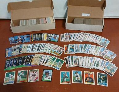 (Approx. 350+) Assorted 1986-1989 Baseball Cards Including Topps, Donruss And Fleer (Approx. 250+) 1989 Topps Baseball Cards Including Mike Morgan, Trevor Wilson