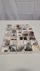 35 Piece Rock,Mineral And Fossil Collection