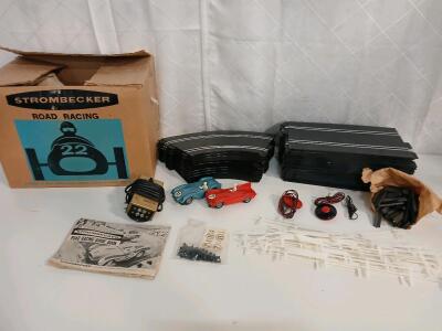 Vintage Strombecker Road Racing Track Set