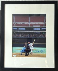 Pete Rose Autographed Baseball Photo, JSA Authenticated, Framed 11" x 14" Photo