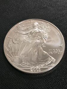 (1) 2003 - 1 oz American Silver Eagle .999 Fine Silver Dollar Uncirculated US Mint / +$70 Value!