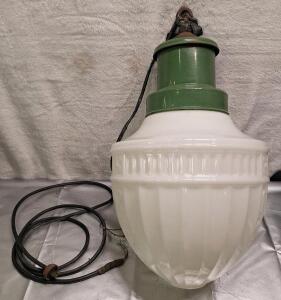 (1) Vintage Pendant Light, Approximately 22" x 12"