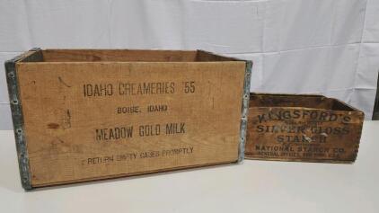 (2) Vintage Wooden Crates