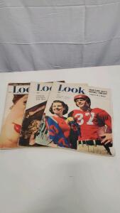 (3) Vintage 1948 Look Magazine