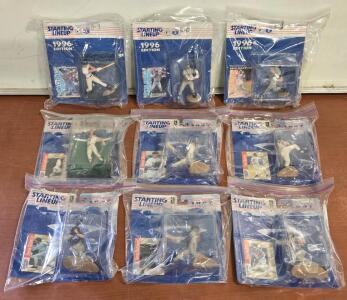 (9) Assorted Vintage MLB Starting Lineup 1996/1997 Figures