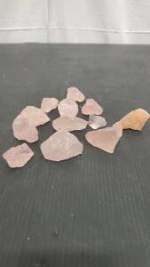 (12) Pink Mineral Stones