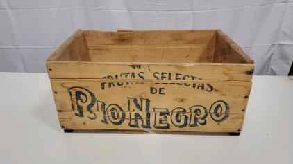 Vintage Wooden Crate 19.25"x9"x12.5"