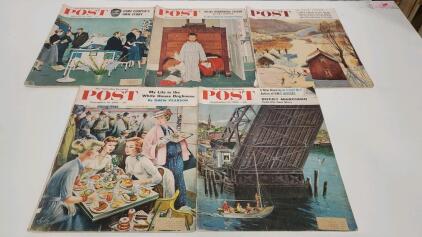 (5) Vintage Post 1956 Magazine