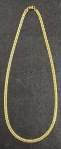 18K Gold Plated 6mm Stamped Snake Chain