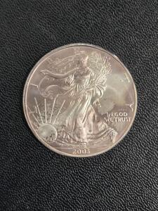 (1) 2003 - 1 oz American Silver Eagle .999 Fine Silver Dollar Uncirculated US Mint / +$70 Value!