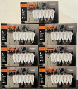 (7) Boxes Of 6-pack INVGOOD Dimmable LED Filament ST58 Bulbs