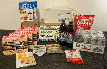 Collection Of Snacks, Foods & Drinks (Expiration Dates Vary)