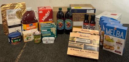 Collection Of Snacks, Foods & Drinks (Expiration Dates Vary)