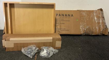 Panana TV Console / Stand & (2) Wooden Pullout Caninet Drawers