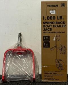1000 Lb Swing-Back Boat Trailer Jack & Caster Yoke For Exmark Lazer Z Triton & Next Lazer Z Mower Decks