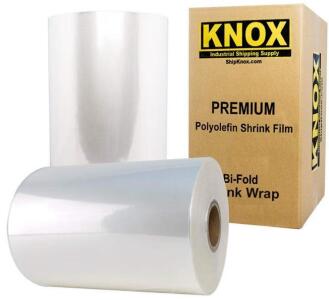 (2) Knox Brand - 18" 100 Gauge Polyolefin Shrink Film Heat<br/>Wrap Rolls
