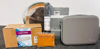 Ambessone Non Slip Fitted Sheets (King), Wallet, Cat Toy, Laser Toner Cartridge, Non Slip Bathtub Mat and Skyreat Case