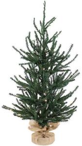 (2) 3Ft Pre Lit LED Artificial Pine Christmas Trees