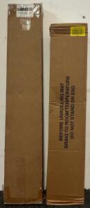 3&rsquo;x4&rsquo; Door Mat Rug & Polywood Bar Leg Kit In White (Leg Kit For Tabletops, No Tabletop Included)