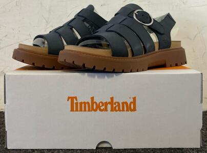 Timberland Women&rsquo;s Clairemont Way Fisherman Sandal (Dark Blue Nubuck, 9.5)