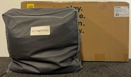 ECR4Kids Streamline Single-Sided Book Display W/ Storage & Omystyle Weighted Blanket (Black, Size & Weight Unknown)