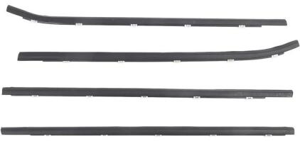 (3) Sets Of 4PCS Car Door Window Weatherstrip, Windproof Dustproof Water Resistant, ABS Rubber Seals, OEM 82210 2L000 82220 2L000 83210 2L000 83220 2L000, for I30 2008 to 2011, Dpofirsyxra74p5cg
