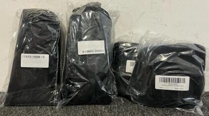 (2) Adult Unisex Rain Ponchos & (2) Pairs Of Ice Cleats For Shoes & Boots