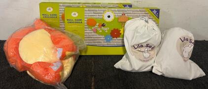 Children&rsquo;s Toys Including (2) Wall Fidget Games, (2) Stuffed Animal Backpacks & Stuffed Animal