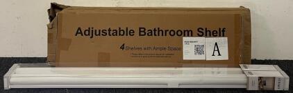 (2) Genimo Black Out Blinds (41&rdquo;x72&rdquo;), Adjustable Corner Shower Caddy & Shoe / Storage Shelf