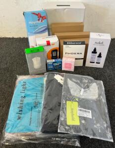 Gaming Mouse, Cologne, Makeup Set, 10 Pcs Wishing Lights, Mens Sweatpants (L) & More