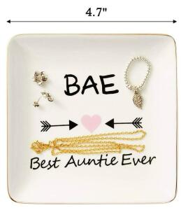 (18) Best Auntie Ever Ceramic Plate Gifts