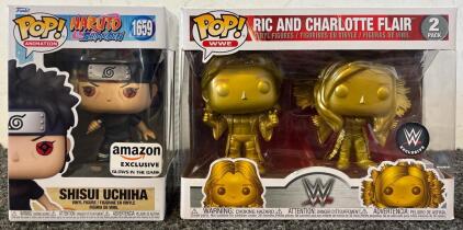 Funko Pops &mdash; Ric And Charlotte Flair & Naruto Shisui Uchiha